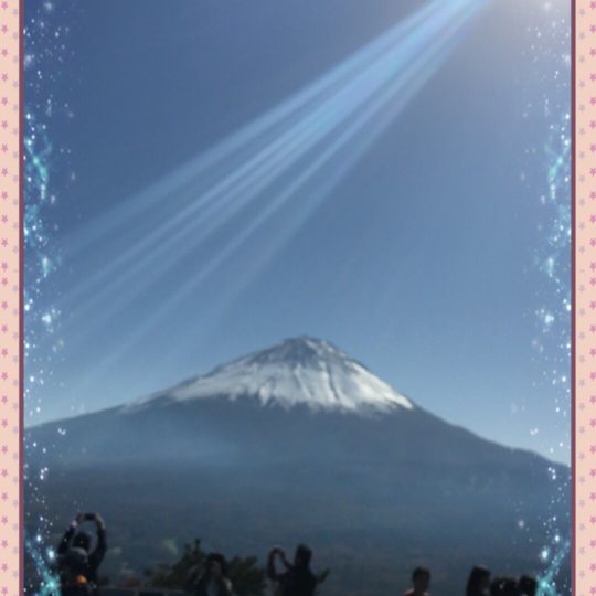 富士山 快晴の Android スマホ 壁紙
