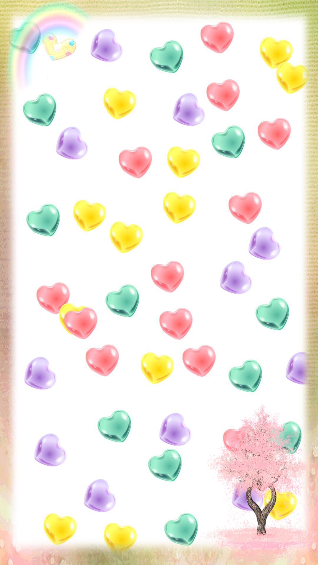 ハート カラフル | wallpaper.sc スマホ壁紙