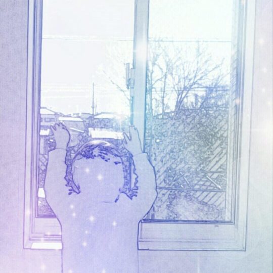 窓辺 少年の Android スマホ 壁紙