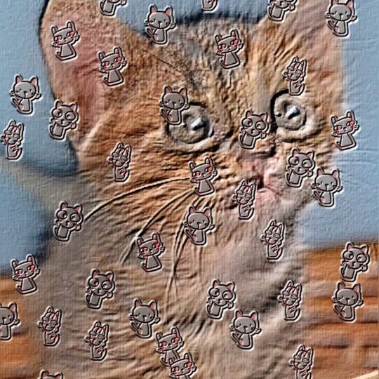 ネコ 壁画の Android スマホ 壁紙