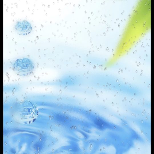 水面 雨の Android スマホ 壁紙