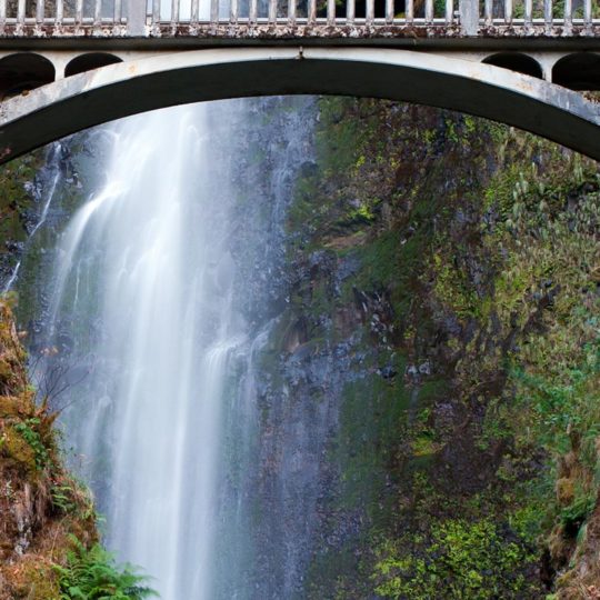 風景滝橋の Android スマホ 壁紙