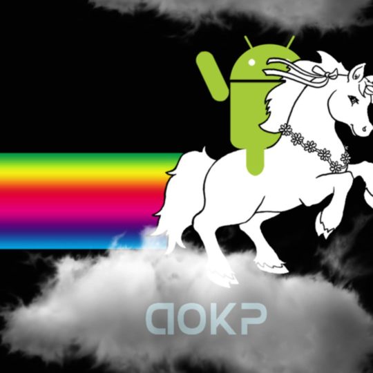 ロゴアンドロイド馬の Android スマホ 壁紙