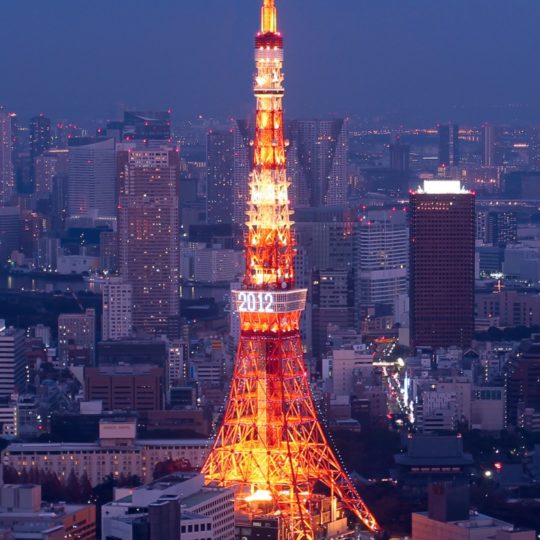風景東京タワーの Android スマホ 壁紙