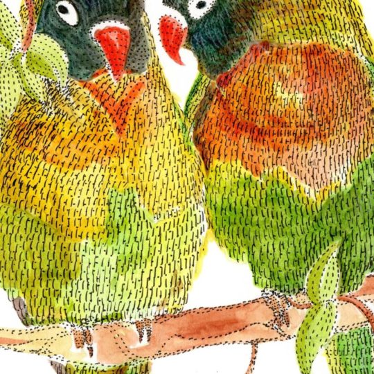 動物絵鳥の Android スマホ 壁紙