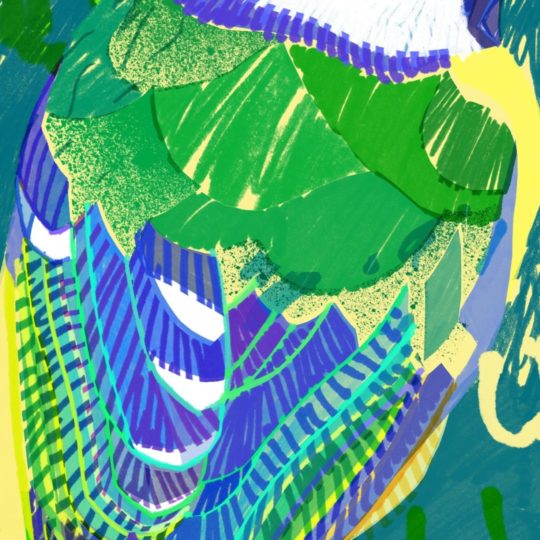 動物絵鳥緑の Android スマホ 壁紙