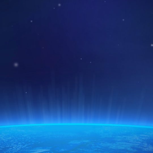宇宙地球青の Android スマホ 壁紙