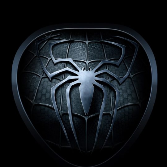 ロゴ蜘蛛黒の Android スマホ 壁紙