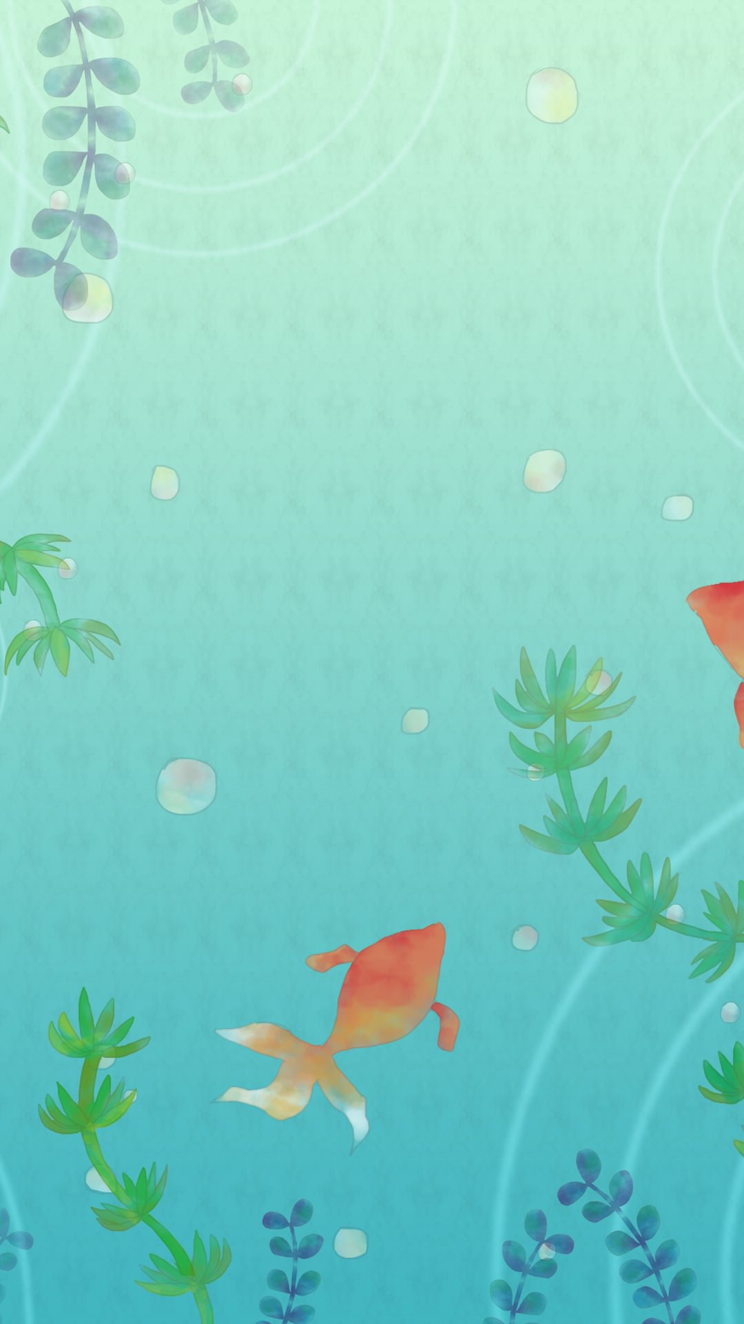 金魚イラスト | wallpaper.sc スマホ壁紙