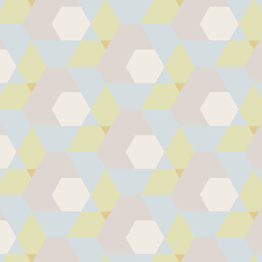 幾何学模様黄青の Android スマホ 壁紙