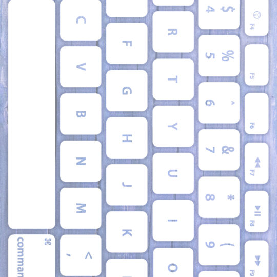 木目キーボード青紫白の Android スマホ 壁紙