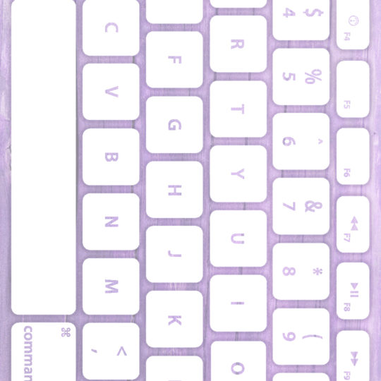 木目キーボード紫白の Android スマホ 壁紙