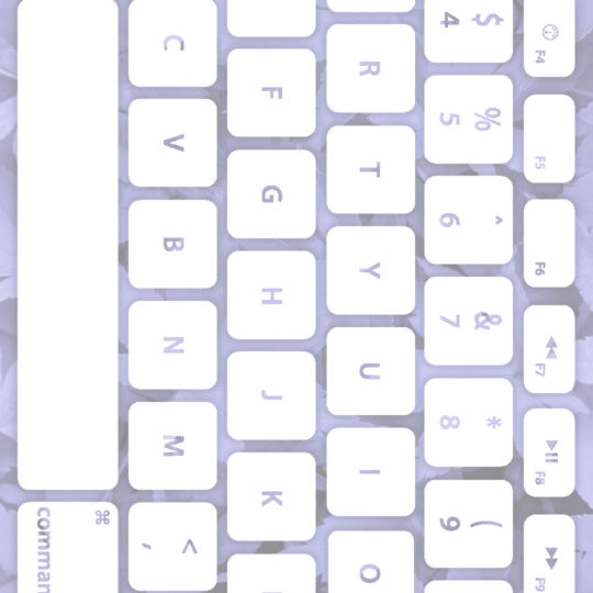 葉キーボード青紫白の Android スマホ 壁紙