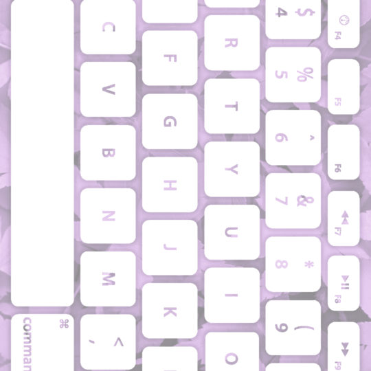 葉キーボード紫白の Android スマホ 壁紙