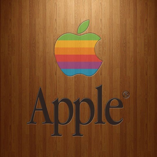 Apple木目の Android スマホ 壁紙