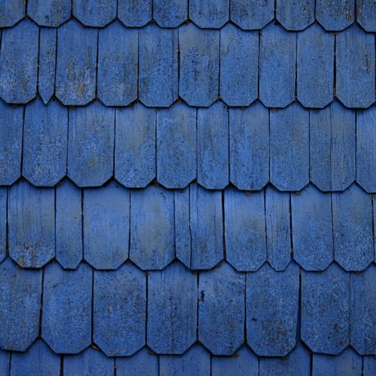 模様屋根青の Android スマホ 壁紙