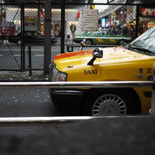 乗り物タクシー黄の Android スマホ 壁紙