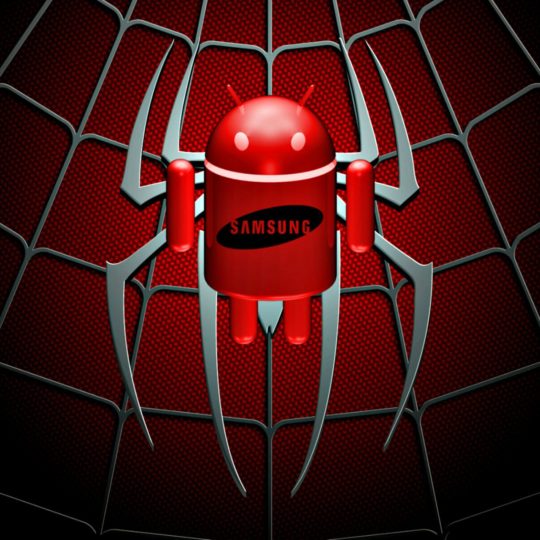 ロゴSAMSUNG赤の Android スマホ 壁紙