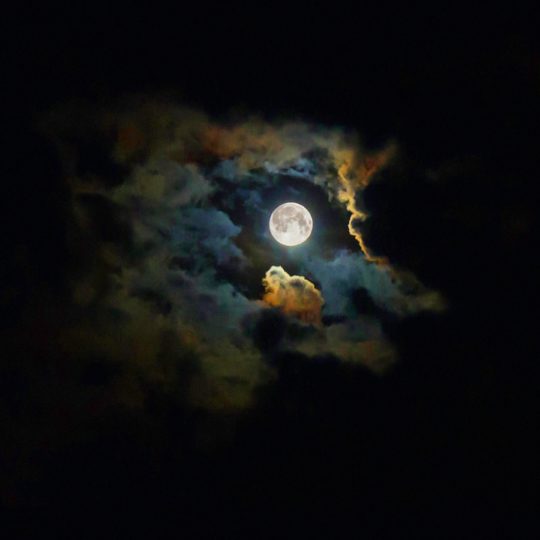 風景月黒光の Android スマホ 壁紙