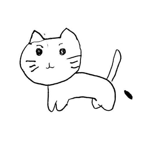 イラスト猫白の Android スマホ 壁紙