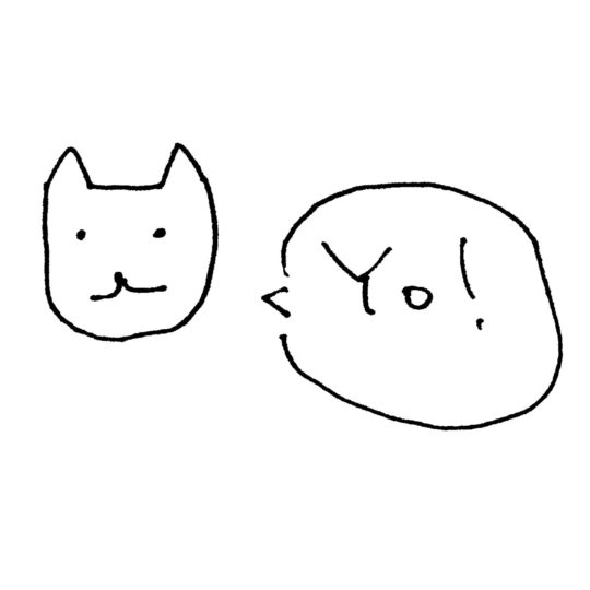 イラスト猫白Yo!の Android スマホ 壁紙