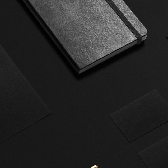 文房具黒の Android スマホ 壁紙