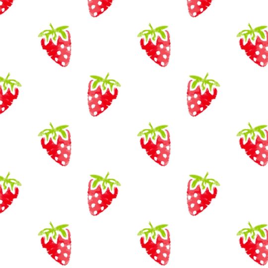 模様イラストフルーツイチゴ赤女子向けの Android スマホ 壁紙