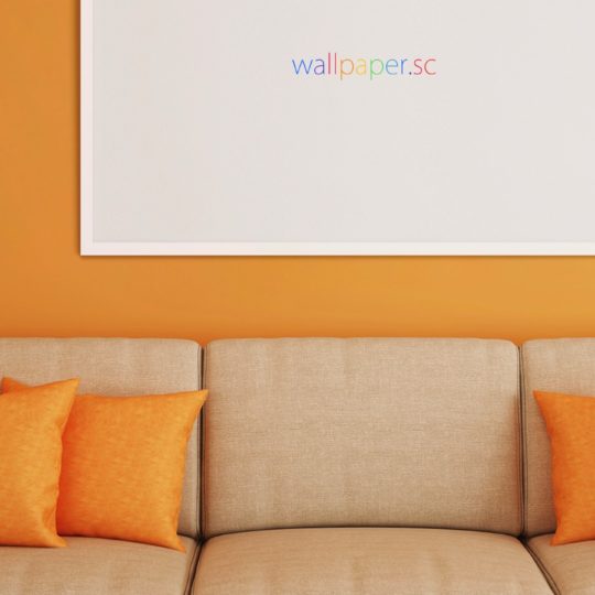 インテリアソファー橙 wallpaper.scの Android スマホ 壁紙
