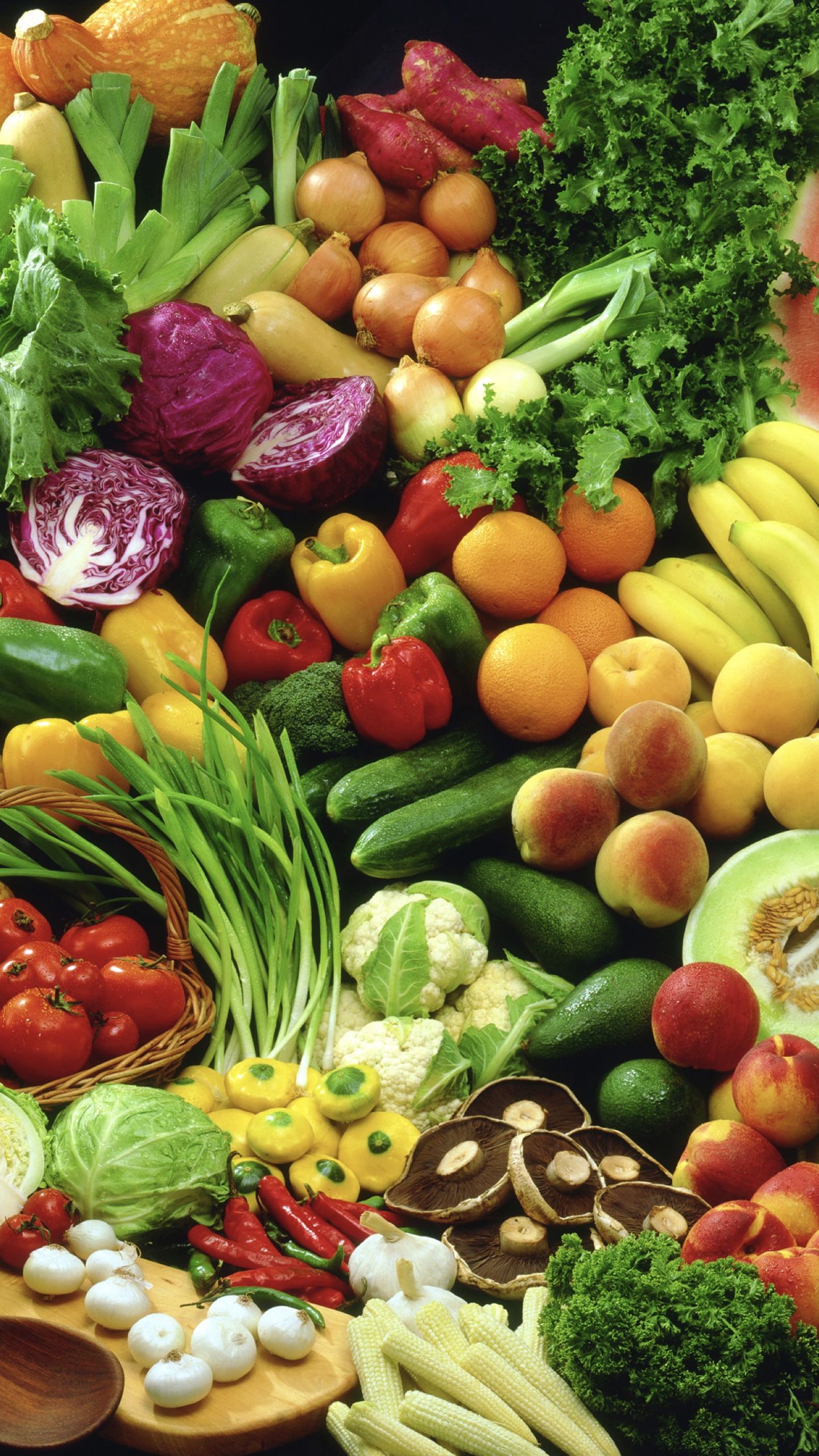 野菜カラフル緑フード | wallpaper.sc スマホ壁紙