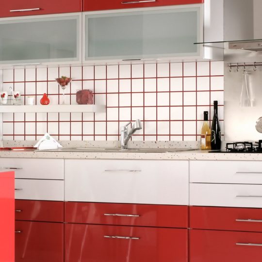 キッチン赤の Android スマホ 壁紙