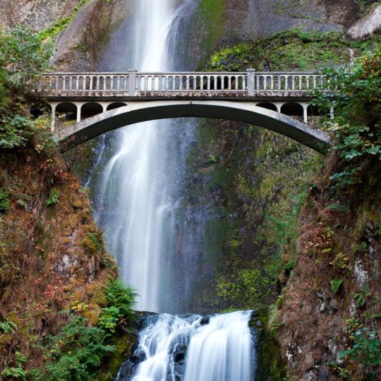 風景滝橋の Android スマホ 壁紙