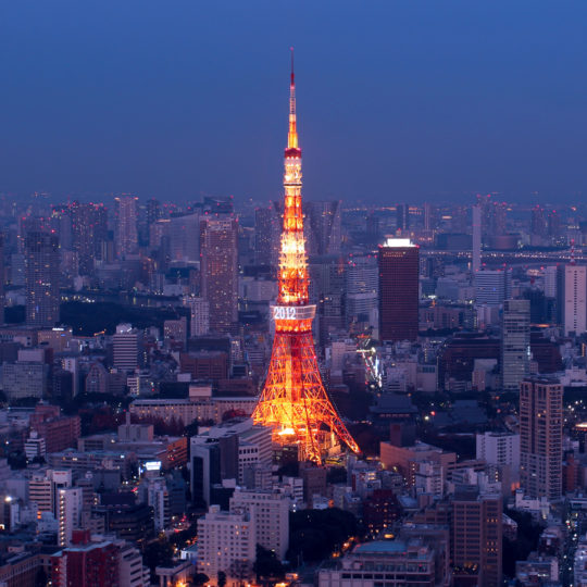 風景東京タワーの Android スマホ 壁紙