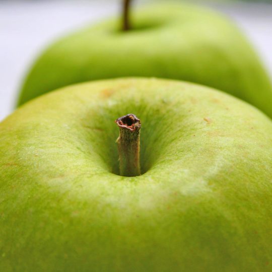 フードリンゴ緑の Android スマホ 壁紙