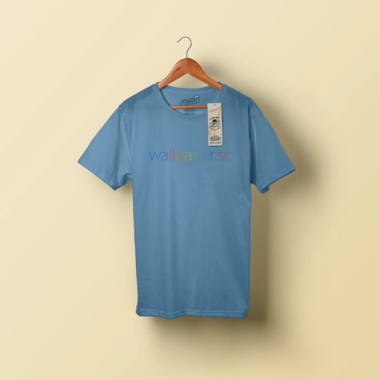 青Tシャツの Android スマホ 壁紙