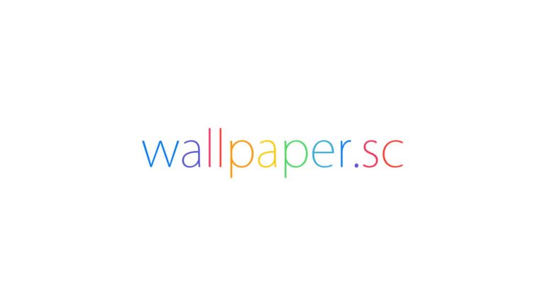 wallpaper.scロゴ白の Desktop PC / Mac 壁紙