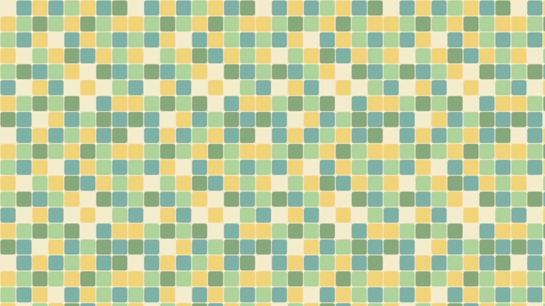 模様四角形青緑黄の Desktop PC / Mac 壁紙