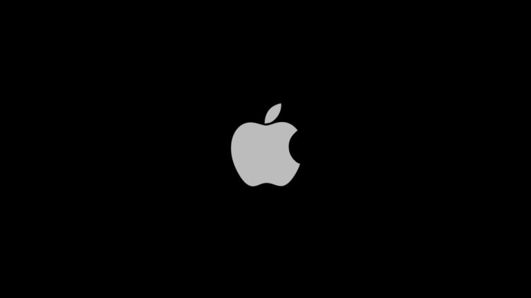 Appleロゴ黒クールの Desktop PC / Mac 壁紙