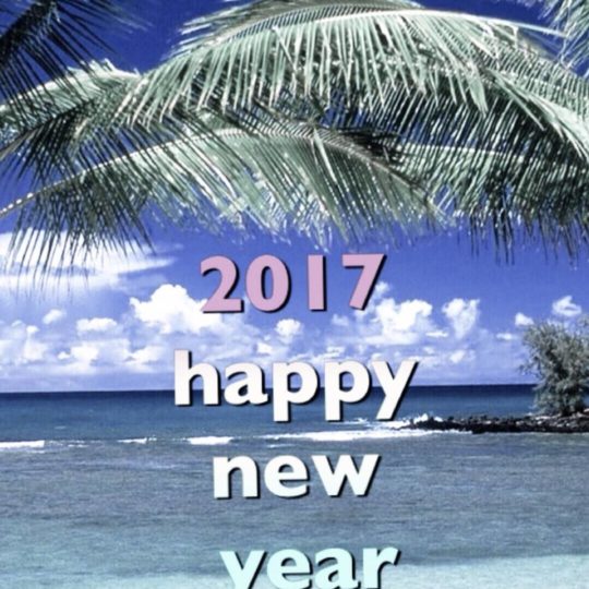 Tropical New Year Android SmartPhone Wallpaper