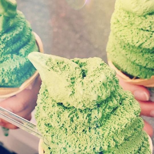 Soft Cream Matcha Android SmartPhone Wallpaper