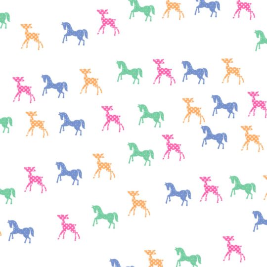 Horses deer colorful Android SmartPhone Wallpaper