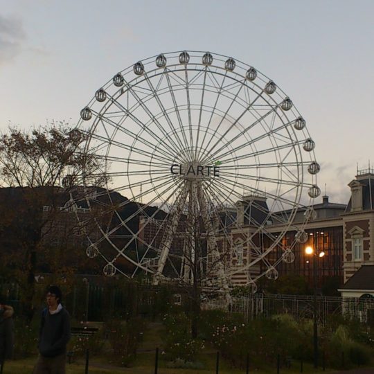 Landscape Ferris wheel Android SmartPhone Wallpaper