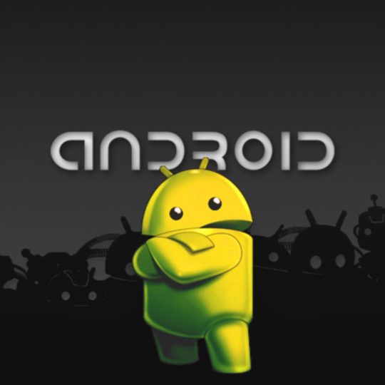 Android logo black green Android SmartPhone Wallpaper