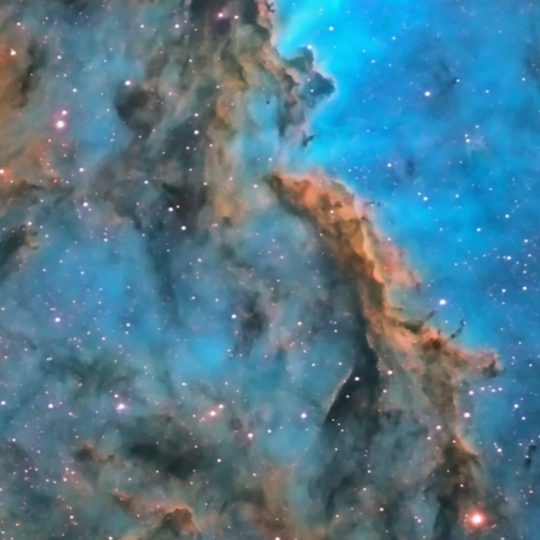 Space nebula blue Android SmartPhone Wallpaper