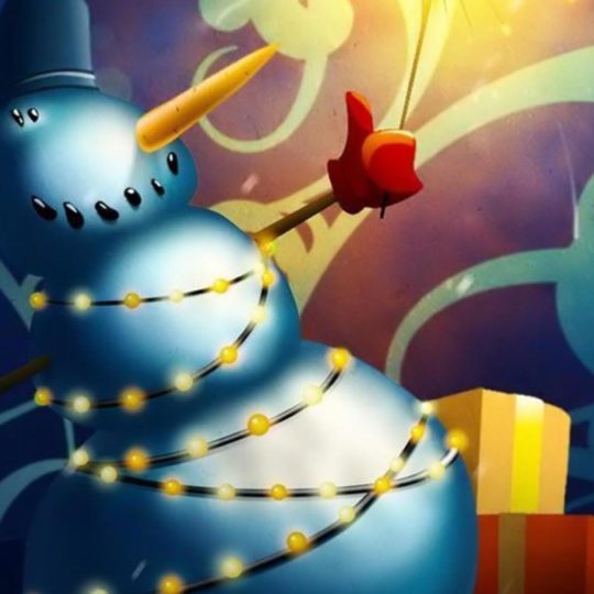 Christmas snowman Android SmartPhone Wallpaper