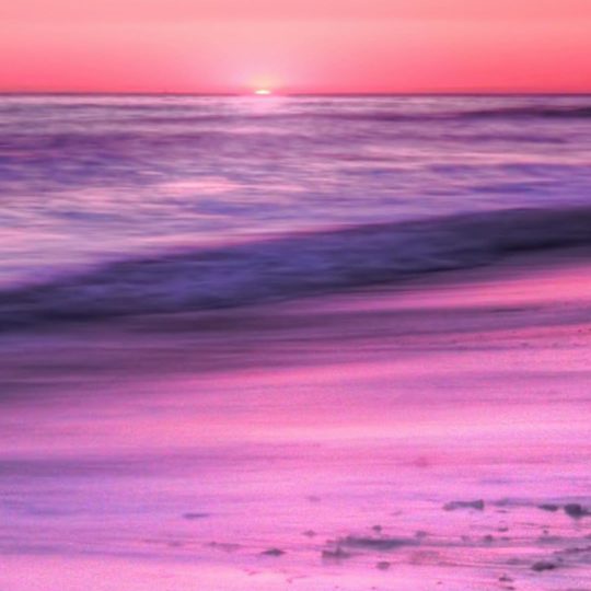 Landscape  sea  purple Android SmartPhone Wallpaper