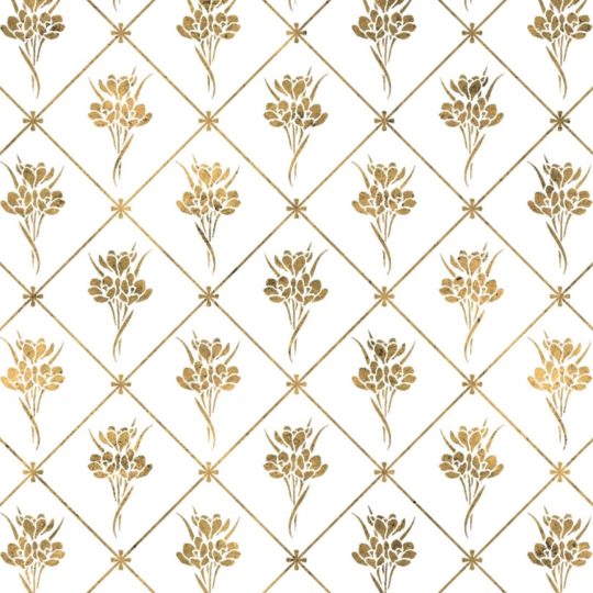 Illustrations pattern gold plant flowers Android SmartPhone Wallpaper