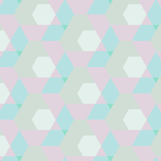 Geometric pattern Blue peach color Android SmartPhone Wallpaper