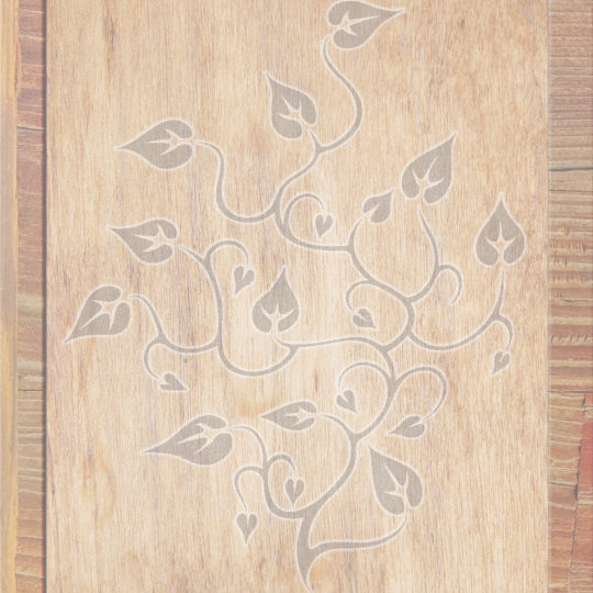 Wood grain leaves Brown gray Android SmartPhone Wallpaper