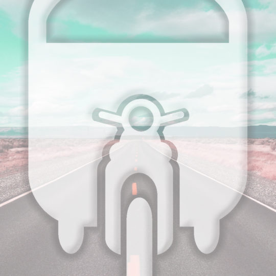 Landscape road vehicles light blue Android SmartPhone Wallpaper