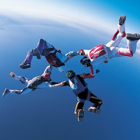 Chara Sky Diving Android SmartPhone Wallpaper